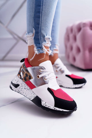 Women Sneakers Lace-Up Sports Shoes for Leopard alodia store