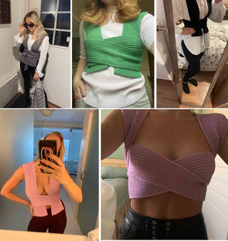BandageTank Tops Sexy Backless alodia store