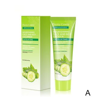 100ml Papaya Deep Cleansing Scrub Gel Dead Skin Removal Exfoliating Peeling Gel Face Body Moisturizing Whitening Skin Care Gel Alodia Store