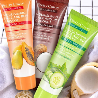 100ml Papaya Deep Cleansing Scrub Gel Dead Skin Removal Exfoliating Peeling Gel Face Body Moisturizing Whitening Skin Care Gel Alodia Store