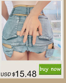 Sexy short Denim Halter crop top women vintage summer alodia store
