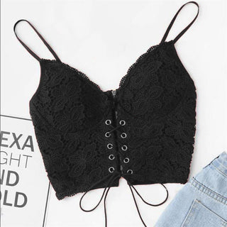 Strap Vest Zip Back Camisole Push Up Bralet Alodia Store