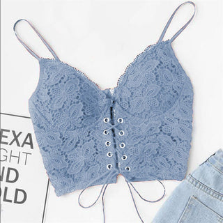 Strap Vest Zip Back Camisole Push Up Bralet Alodia Store