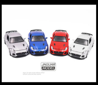 Jaguar F-type Sports Car Model Toy Simulation Sound Light Pull Back Alloy Die Cast Toys Vehicle For Boys Girls Alodia Store