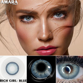 AMARA 1 Pair Color Contact Lenses for Eyes Natural Brown Lenses Beauty Fashion Monet lense Blue Lenses Green Eye Contact Alodia Store