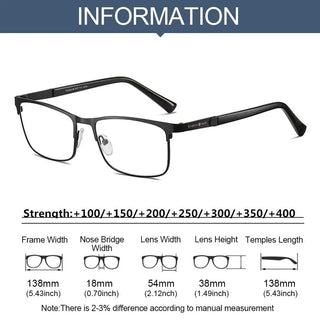 Anti-Blue Light Business Reading Glasses Eye Protection Ultra Light Frame Office Myopia Eyeglasses For Men Women Vision Care Alodia Store