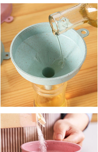 1pc Plastic Funnel Kitchen Oil and Wine Liquid Dispenser Funnel Large Caliber Can Be Hung Funnel Kitchen Tools Funnel Alodia Store
