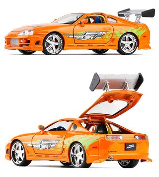 Fast and Furious Brian’s 1995 Toyota Supra High Simulation Diecast Metal Alloy Model Car kids Toy Gift Collection J187 Alodia Store