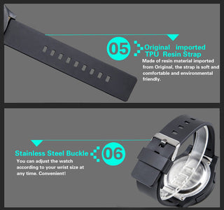 Luminous LED Digital Kids Watches waterproof Alodia Store
