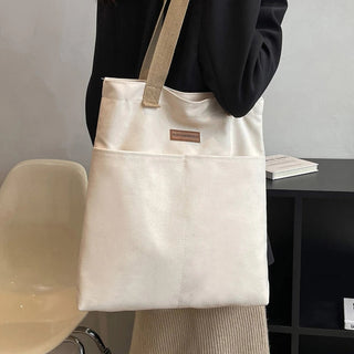 Women's Tote Bag Canvas Sewing Thread Large Capacity Alodia Store