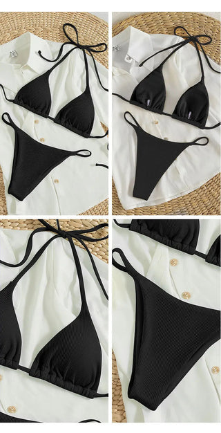 2024 Special Pit Stripe Fabric Bikini Set ALODIA STORE