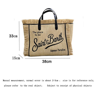 Saint Barth Brand Women's Bag 2024 Trend Tassel Street Tote Bag Alodia Store