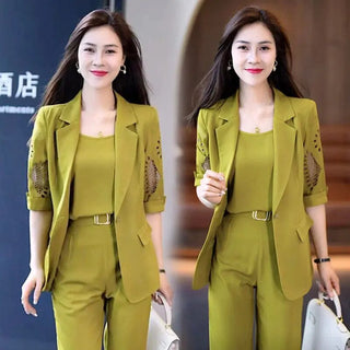 Women's Pants Suit Office Set blazer Alodia Store