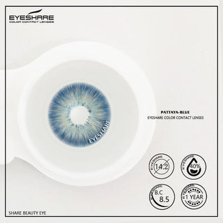 EYESHARE Color Contact Lenses for Eyes 2pcs Natural Brown Contact Lenses Gray Blue Lenses Yearly Beautiful Pupil Contact Lenses Alodia Store