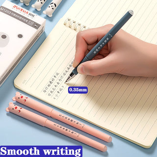 30 Pcs/set 0.35mm Kawaii Erasable Pens for Writing Notebooks Girls Cute alodia store