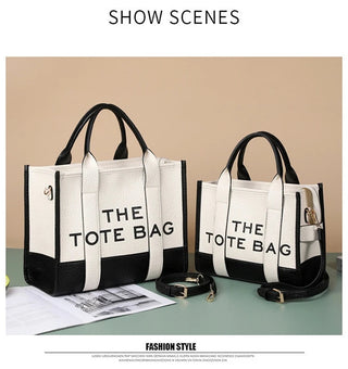 Women's Tote Bag 2024 New Leather Letters Shoulder Alodia Store