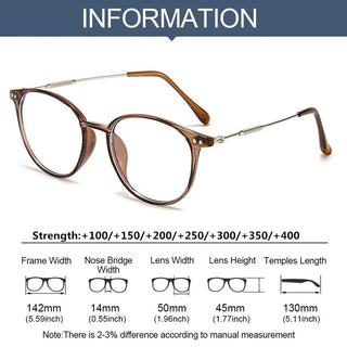 Metal Progressive Multifocal Reading Glasses Anti-Blue Light Computer Glasses Ultra Light Eye Protection Eyewear For Men Women Alodia Store