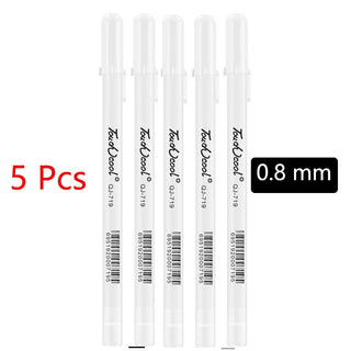 White Marker Pens grafting set 2.0mm Oily Waterproof White Gel Pen DIY ALODIA STORE