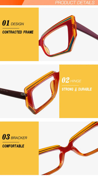 Cat Eye Glasses Blue Light Blocking Women Designers Eyeglasses Optical Spectacle Computer Eye Protection Glass Fashion Eyewear Alodia Store