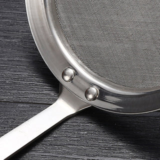 Filter Scoop Stainless Steel Fat Skimmer Spoon Fine Mesh Strainer Food Strainer With Handle Kitchen Oil Skimmer Strainer FU Alodia Store