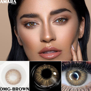 AMARA 1 Pair Colored Contact Lenses Natural Look Brown Eye Lenses Gray Contact Blue Lenses Fast Delivery Green Eye Alodia Store