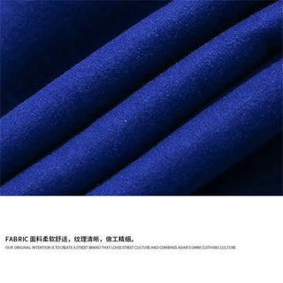 American Harajuku Blue Student Baseball Men's Coat Alodia Store