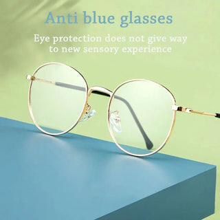 Women Durable Eye Protection Portable Ultra Light Frame Oversized Eyeglasses Computer Goggles Anti-Blue Light Glasses Alodia Store