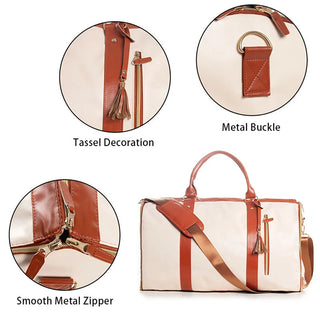 2024 Fashion Large PU Folding Suit Storage Bag Women High Capacity Luggage Alodia Store