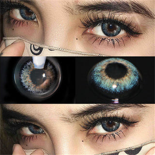 AMARA 1 Pair Color Contact Lenses for Eyes Natural Brown Lenses Beauty Fashion Monet lense Blue Lenses Green Eye Contact Alodia Store