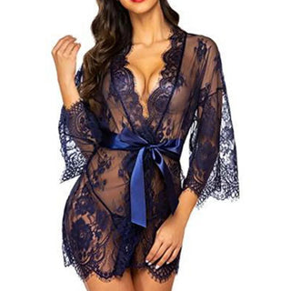 Women's Robe Lace Bridesmaid Gown Sexy Alodia Store