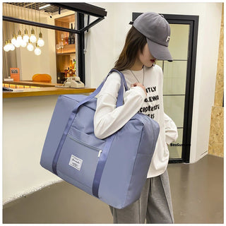 BWBW Large Capacity Students Move Rolling Luggage Folding Travel Bag Suitcase Wheels Alodia Store