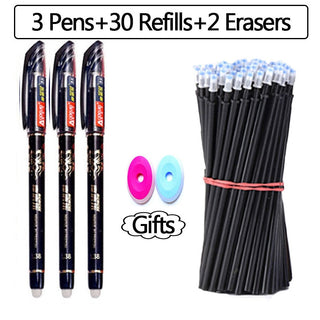 30 Pcs/set 0.35mm Kawaii Erasable Pens for Writing Notebooks Girls Cute alodia store