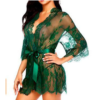 Women's Robe Lace Bridesmaid Gown Sexy Alodia Store