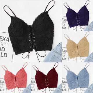 Strap Vest Zip Back Camisole Push Up Bralet Alodia Store