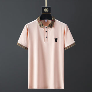100% Cotton Breathable Brand Polo Shirts Men's Clothing Summer Tops Short Sleeve Casual Cotton Luxury Quality Fashion Clothes alodia store