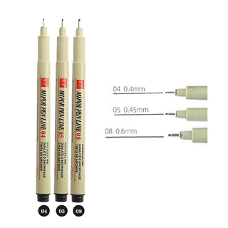 Manga Markers Needle Pen Art Hand-painted Sketch Pens Stationery Set alodia store