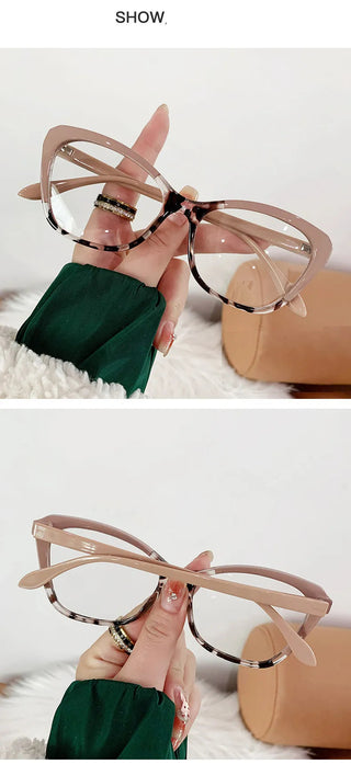 Anti Blue Light Blocking Cat Eye Oculos Mujer Glass Women Brand Fashion Luxury Designer Optical Eyeglasses Frame Classic Eyewear Alodia Store