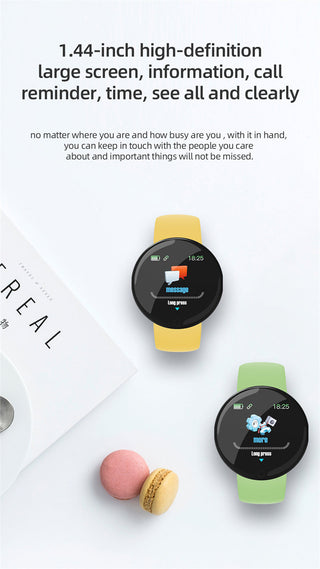 D18 Pro Smart Watch Men Women Bluetooth Fitness Tracker Bracelet Sport Heart Rate Blood Pressure Kids Smartwatch for IOS Android Alodia Store