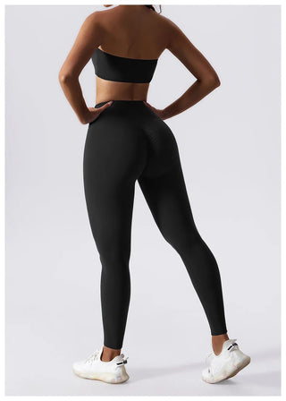 Yoga Set 2 Piece High Waist Leggings Sports Bra Women's Tracksuit Gym Workout Push Up Running Clothes Sportswear Fitness Suit Alodia Store