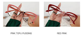 Anti Blue Light Blocking Cat Eye Oculos Mujer Glass Women Brand Fashion Luxury Designer Optical Eyeglasses Frame Classic Eyewear Alodia Store