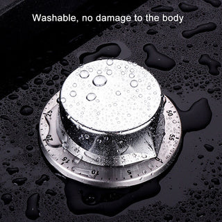 Stainless Steel Kitchen Timer with Magnetic Base Manual Mechanical Cooking Timer Countdown Cooking Tools KitchenTimer Alodia Store