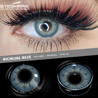 EYESHARE Eye Contacts 1pair YUCCA Series Gray Color Lenses Colored Contact Lens Beauty Eyes Cosmetic Eyecontact Contactlen Alodia Store