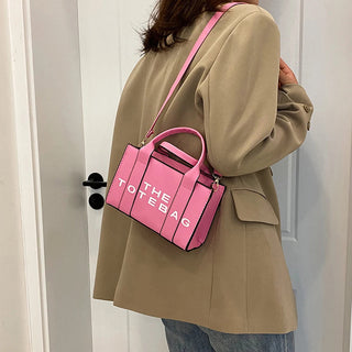 Women Tote Bag Contrast Letters Fashion Ladies Alodia Store