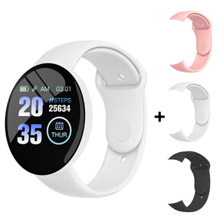 D18 Pro Smart Watch Men Women Bluetooth Fitness Tracker Bracelet Sport Heart Rate Blood Pressure Kids Smartwatch for IOS Android Alodia Store