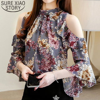2023 Womens Sleeve Butterfly Sleeve Chiffon alodia store