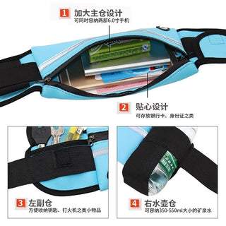 Sports Fanny Pack Women Running Waist Bag Men Belt bag Phone Gym Bag Water Hydration Backpack Running Accessories Alodia Store