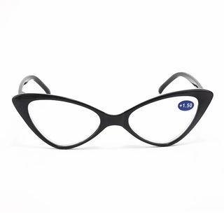 Women Cat Eye Reading Glasses Anti Blue Light Magnifying Computer Glasses Clear Lens Black Leopard Frame Plus Reading Glasses Alodia Store