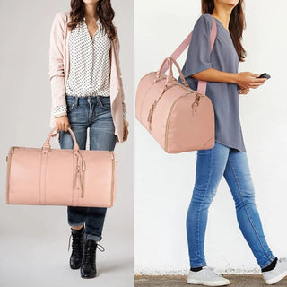 2024 Fashion Large PU Folding Suit Storage Bag Women High Capacity Luggage Alodia Store