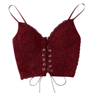 Strap Vest Zip Back Camisole Push Up Bralet Alodia Store