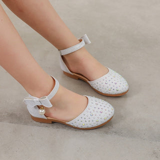 Girls Princess Sandals Baby Shoes 2023 Brand New Kids Shoes for Wedding Party Bling Summer Flat Sandals Fashion Breathable 2023 ALODIA STORE